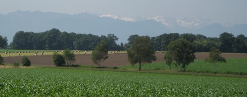 Uitzicht op de Pyreneen