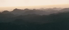 Zonsopgang boven de Sinai vanaf de Mozesberg