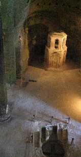 Interieur van de Eglise Monolithe in Aubeterre