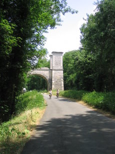 Fietsen over de dijken bij de Loire