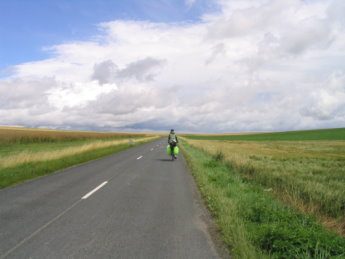 Eindeloze graanvelden in Noord Frankrijk