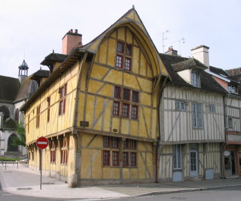 Oude vakwerkhuizen in Troyes