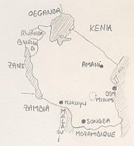 Kaartje van Tanzania