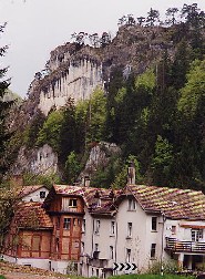 Aan het begin van de Gorges du Pichoux